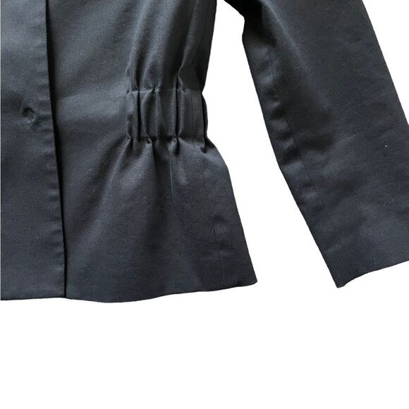 THEORY Front Snap One Button Blazer Black Size 2 - Picture 4 of 6